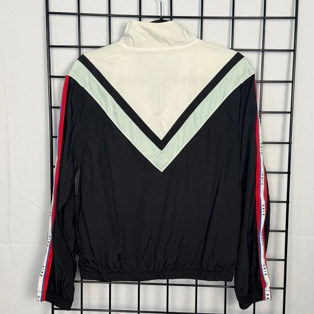 Victorias Secret PINK Bling Sequin Appliqué Jacket Womens XS/S Green Windbreaker